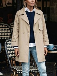 Baumwoll-Gaberdine Trenchcoat