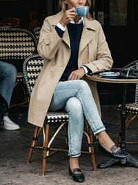 Baumwoll-Gaberdine Trenchcoat
