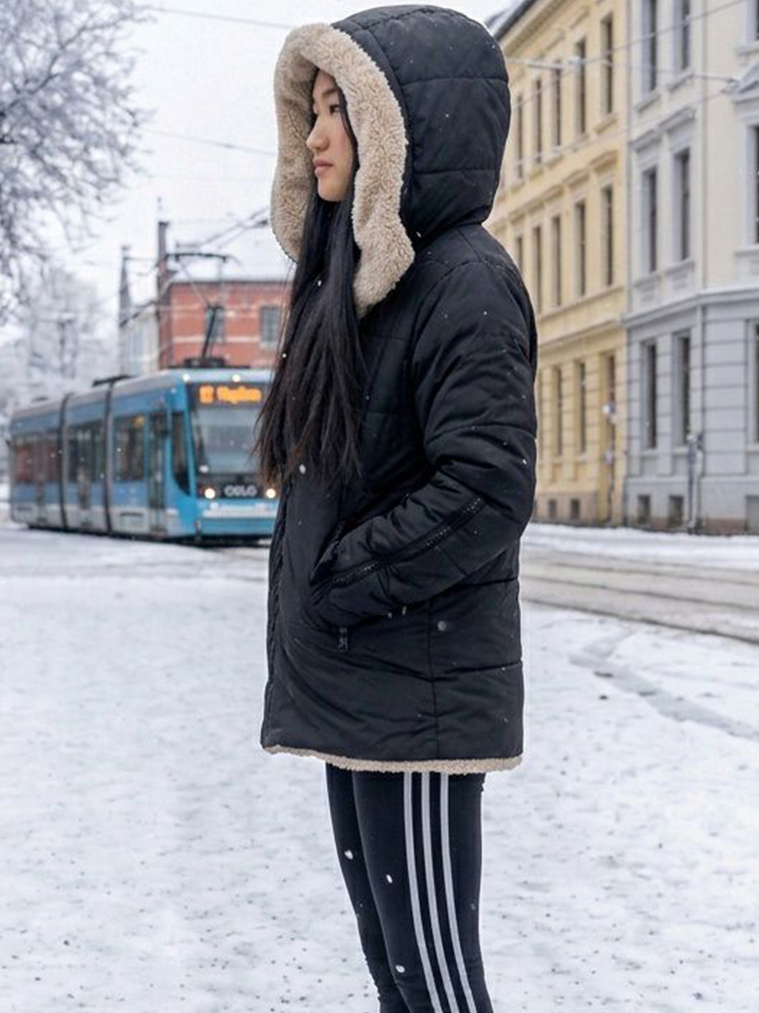 Recycelter Veganer Shearling-Pullover