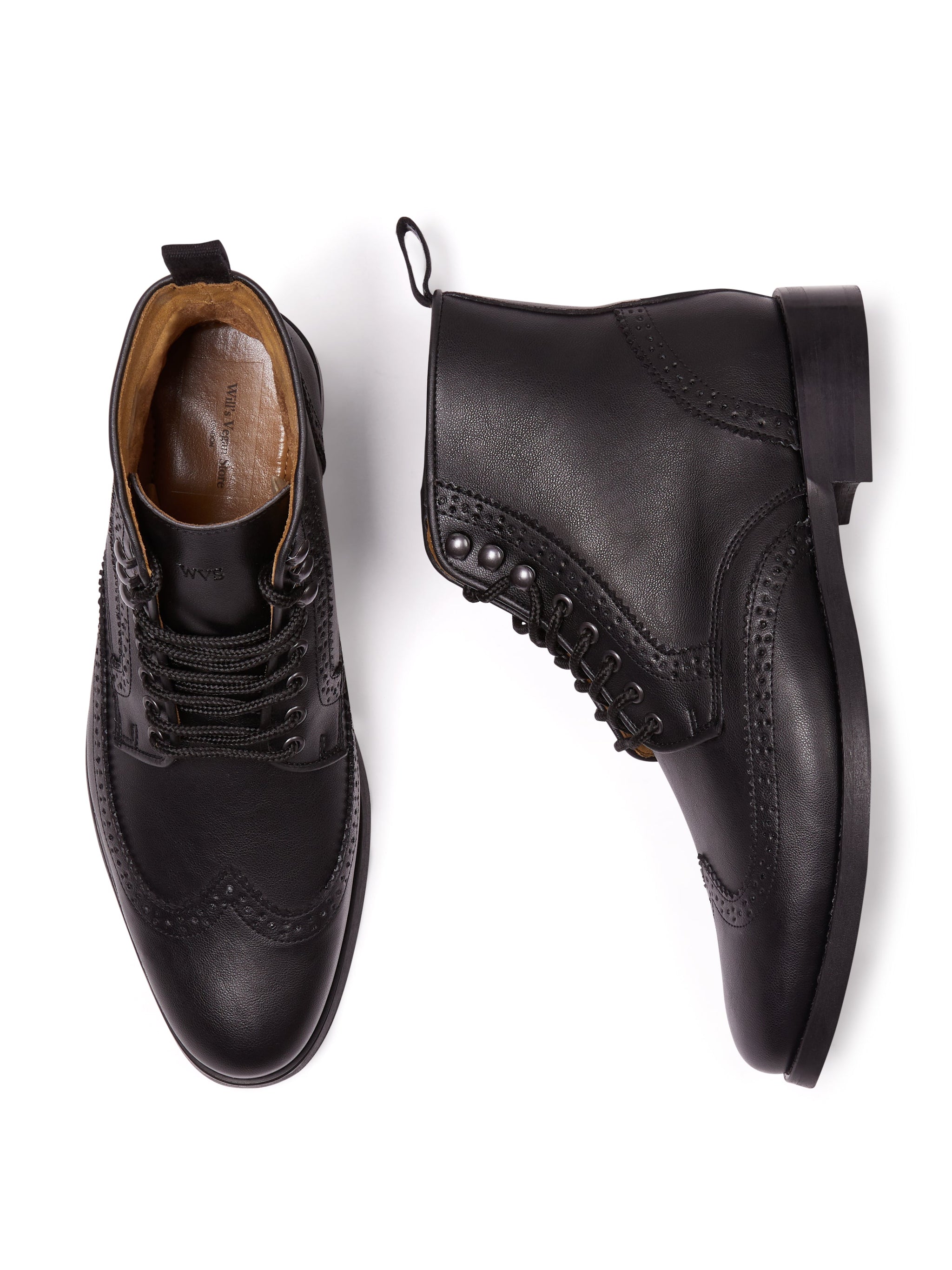 Vegan Men's Brogue Boots | Will's Vegan Store