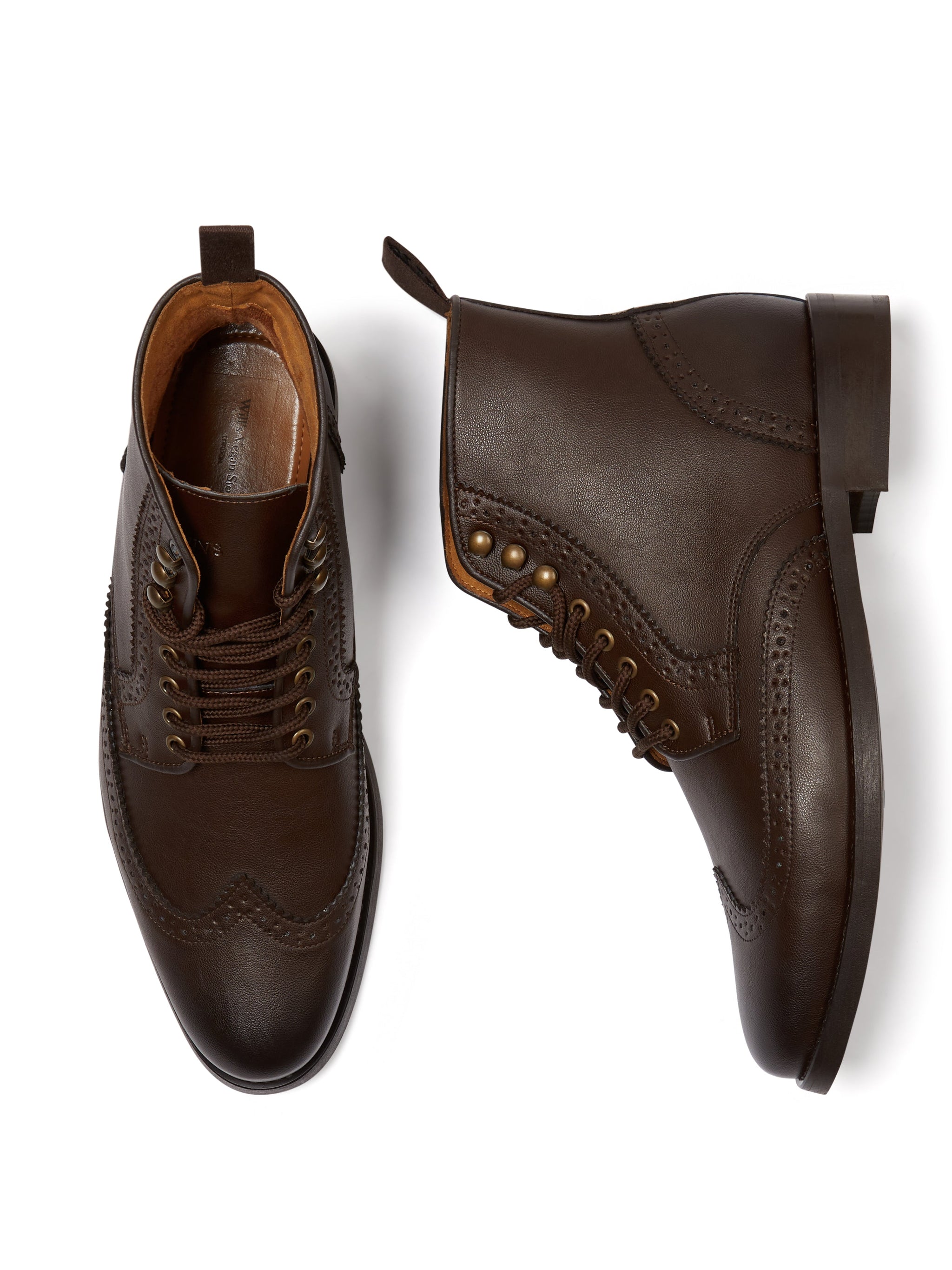 Vegan Men's Brogue Boots | Will's Vegan Store
