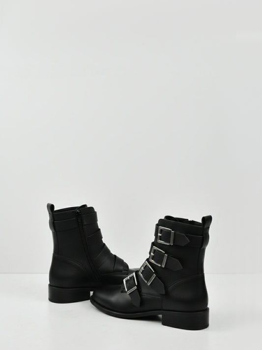 4-Riemen-Biker-Stiefel | Vegane Stiefel