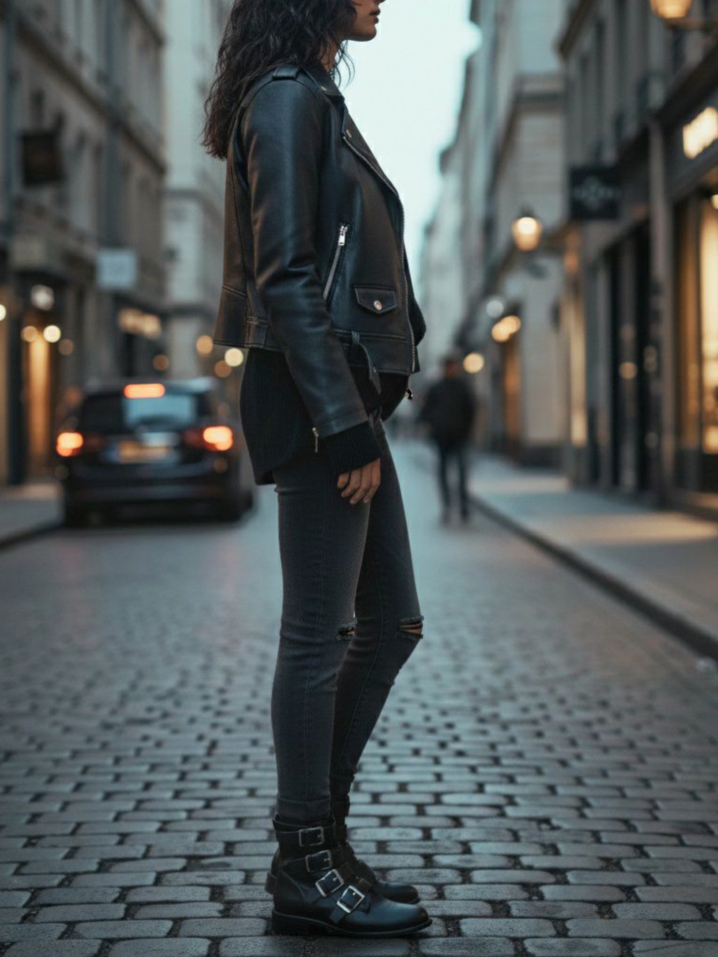 4-Riemen-Biker-Stiefel