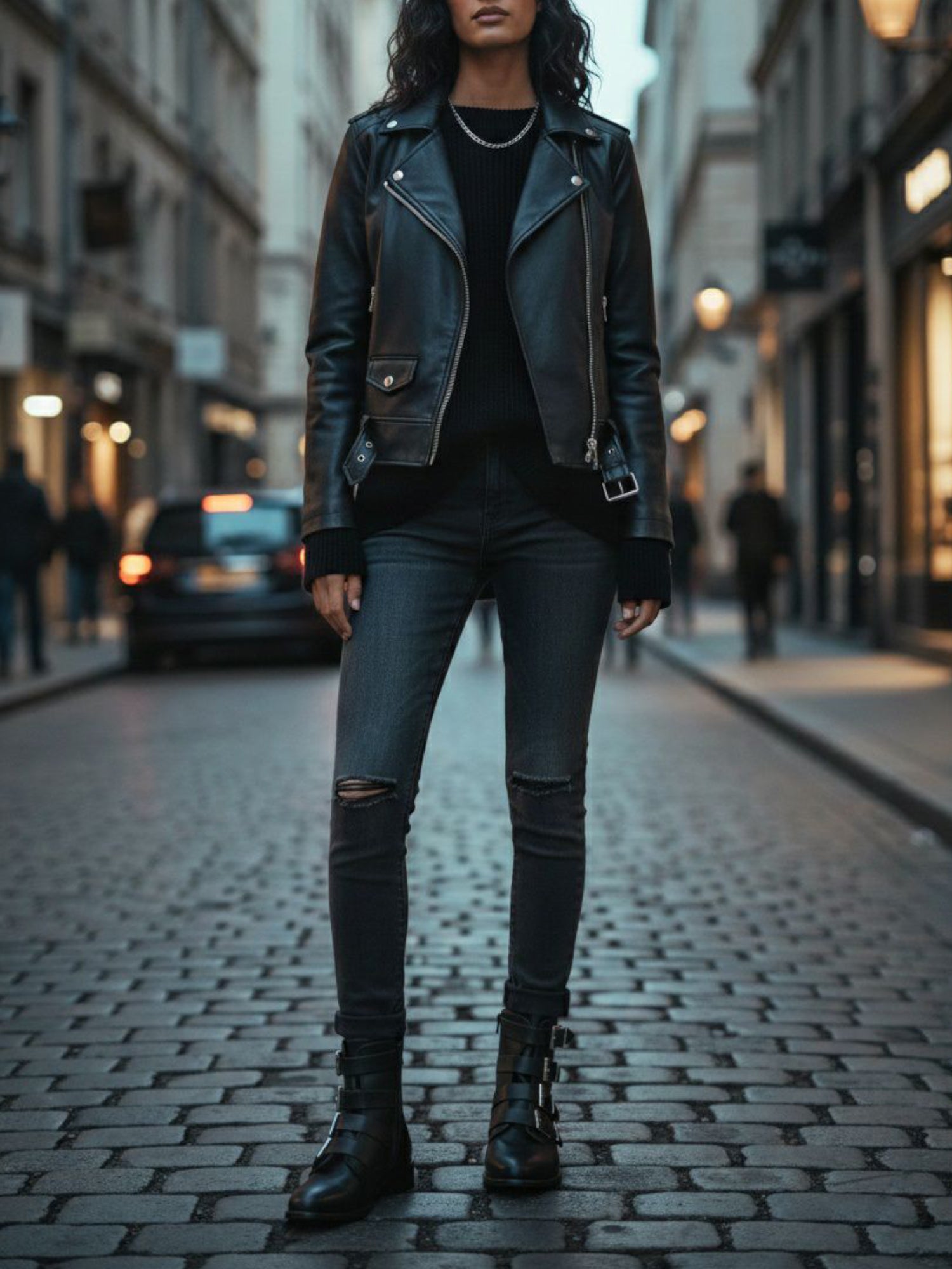 4-Riemen-Biker-Stiefel