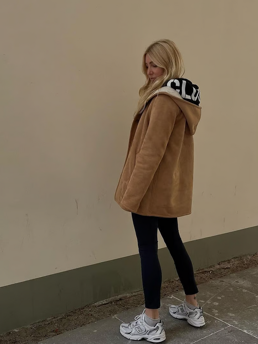 Recycelter Veganer Shearling-Mantel | Vegane Mäntel und Jacken