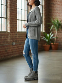 Strickjacke mit Knopfleiste