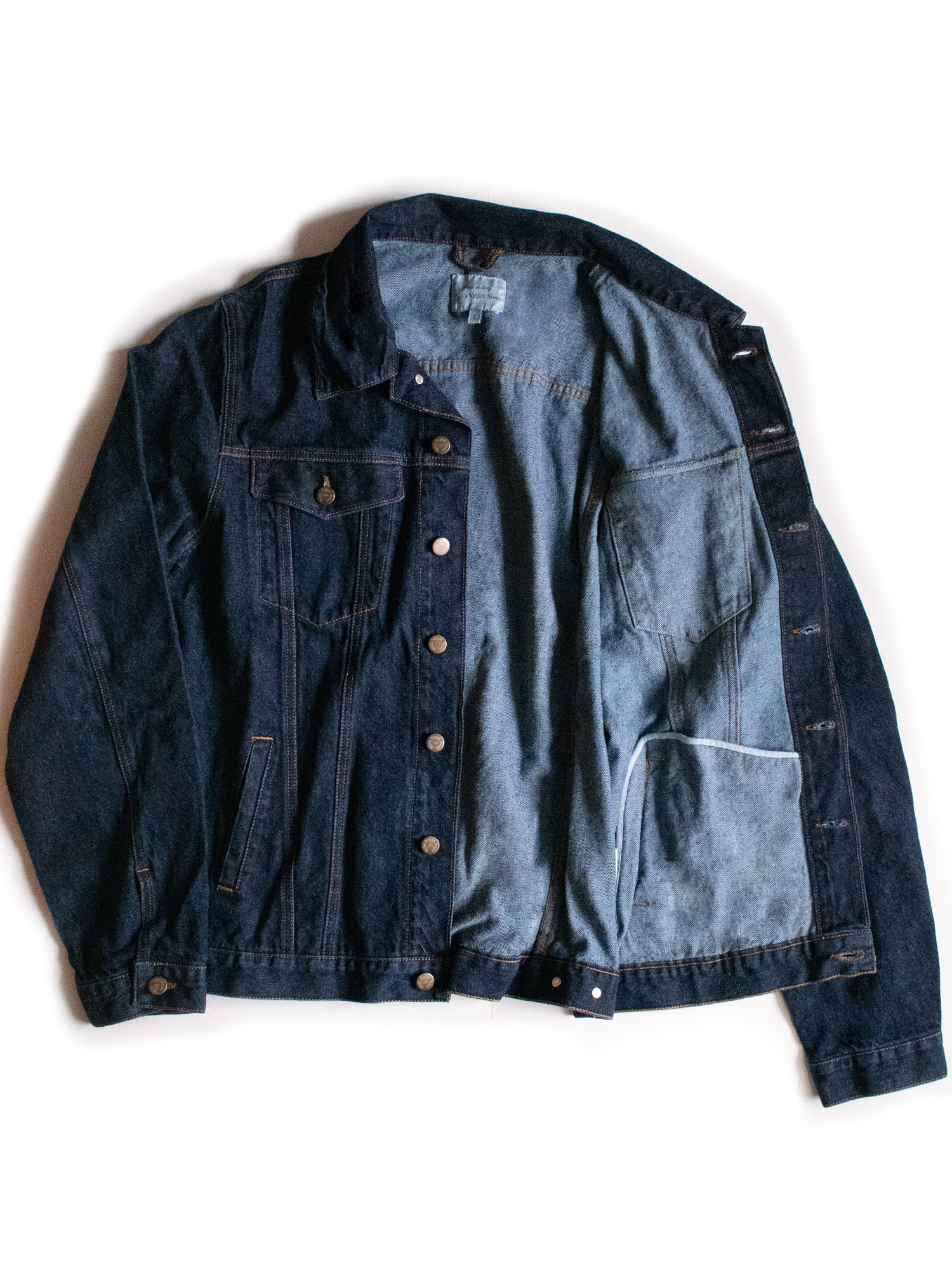 Recycelte Denim-Jacke