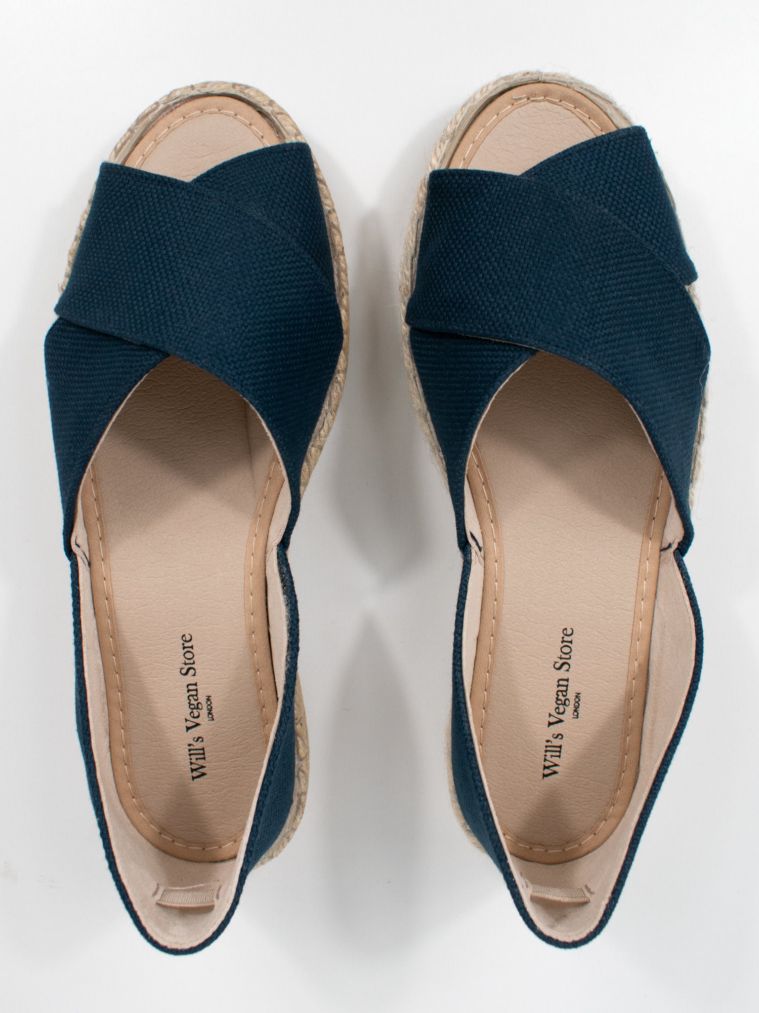 Recycelte Espadrille mit überkreuzten Riemen