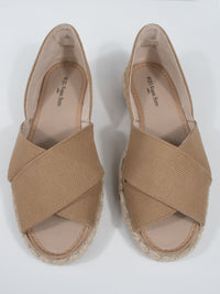 Recycelte Espadrille mit überkreuzten Riemen
