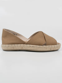 Recycelte Espadrille mit überkreuzten Riemen