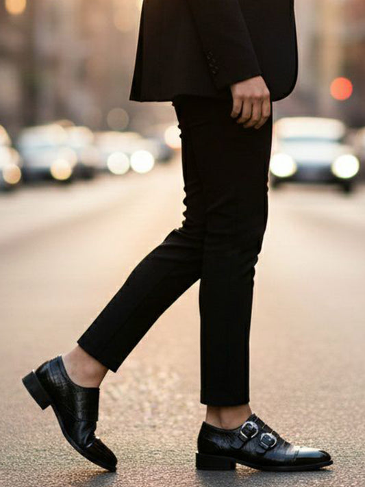 Mock Croc Mönchsriemen | Vegane Schuhe