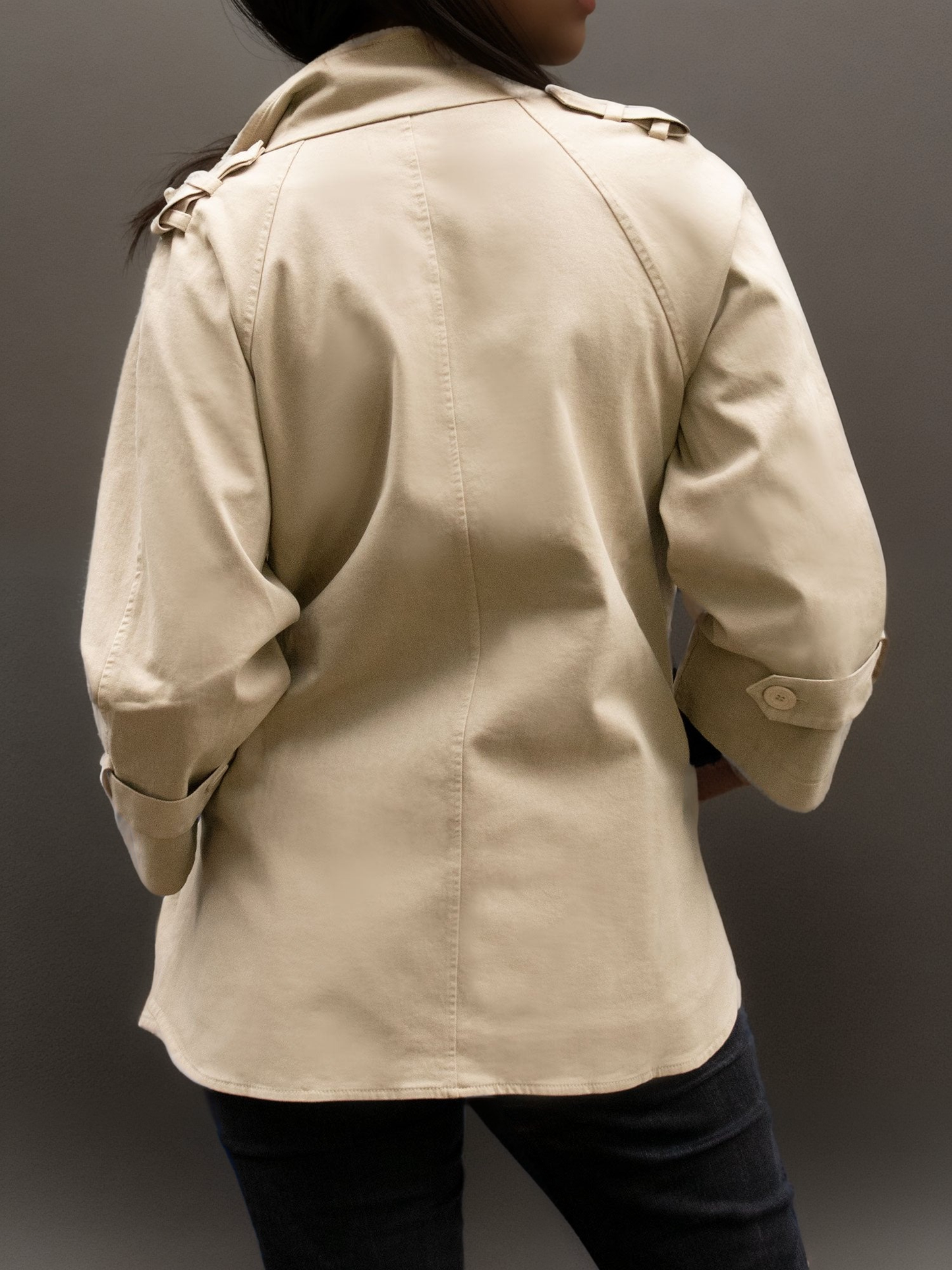 Baumwoll-Gaberdine Trenchcoat