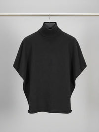 Recycelter Strick-Poncho