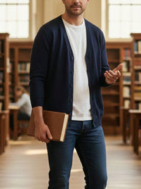 Recycelter Strick-Cardigan