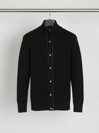 Recycelte Waffel-Strickjacke