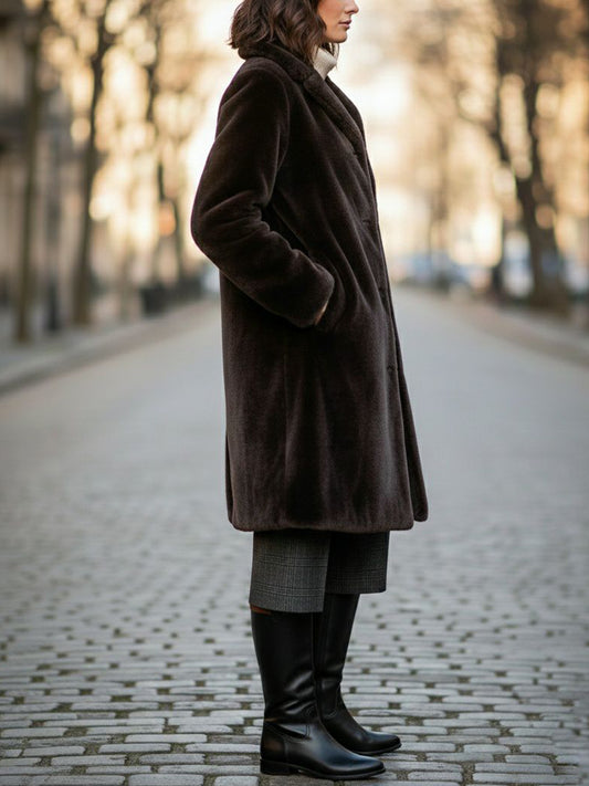 Recycelter veganer Pelzmantel | Vegane Mäntel und Jacken