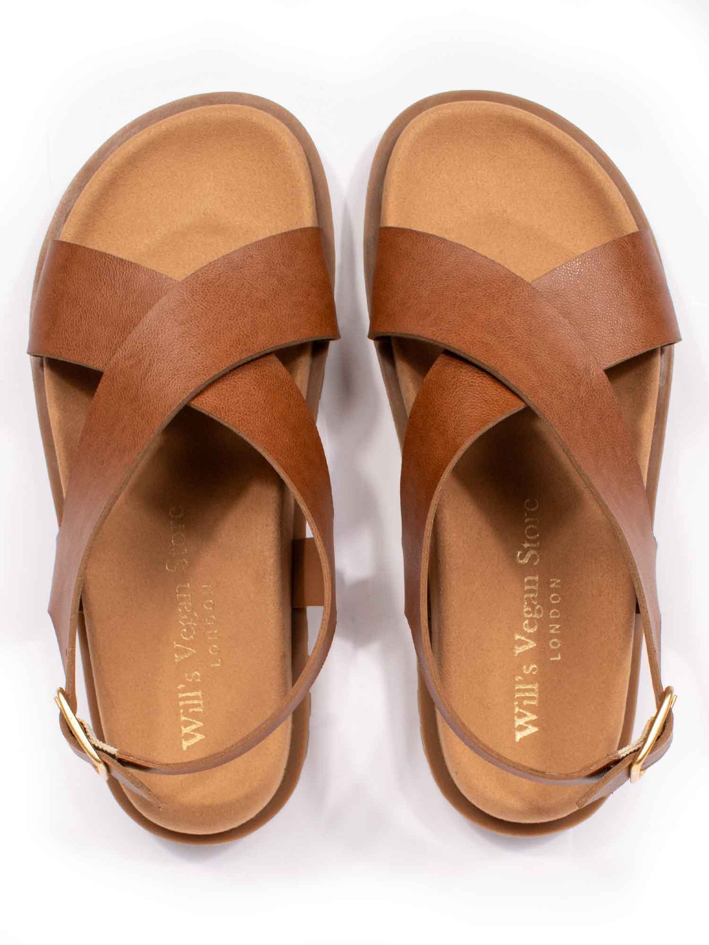 Cross-Over-Fußbett-Sandalen