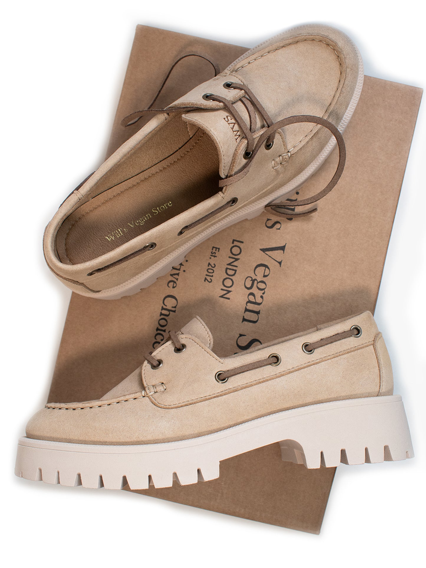 Track Sole Vegan Wildleder Loafers