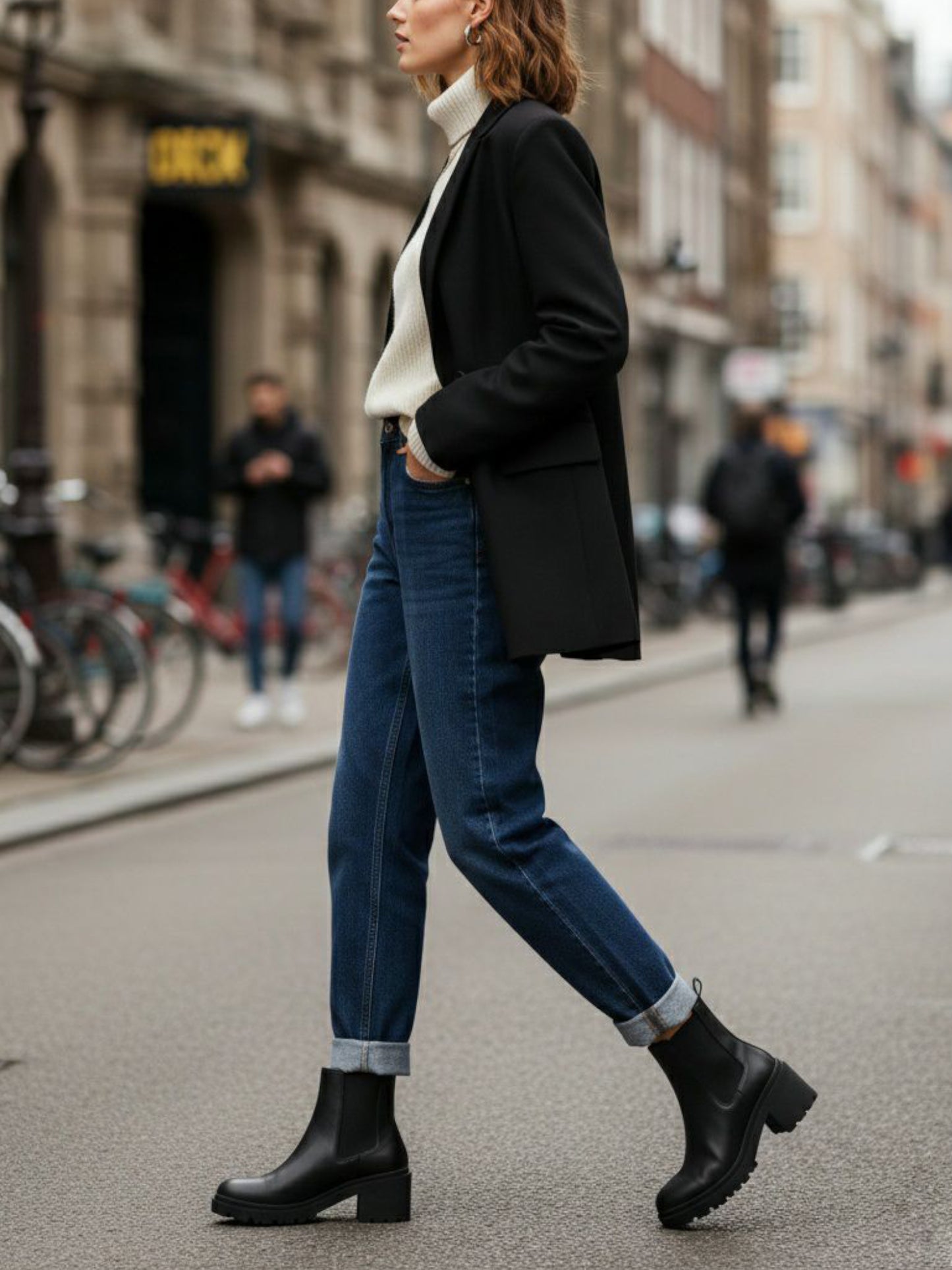 Booties mit Laufsohle