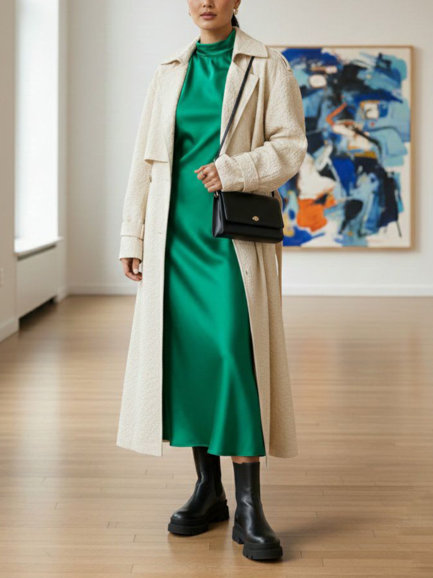 Halbhohe Chelsea-Stiefel mit Gleitsohle