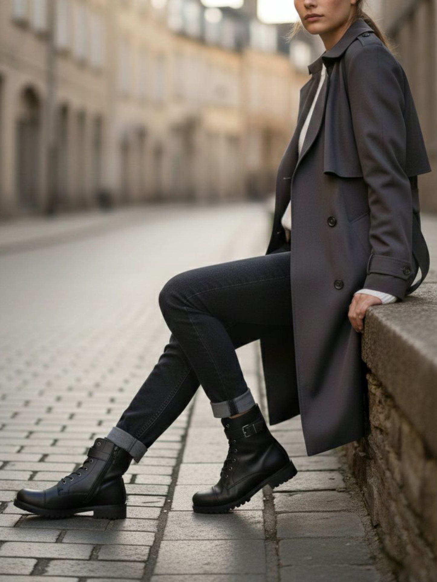 Arbeitsstiefel mit Schnallen