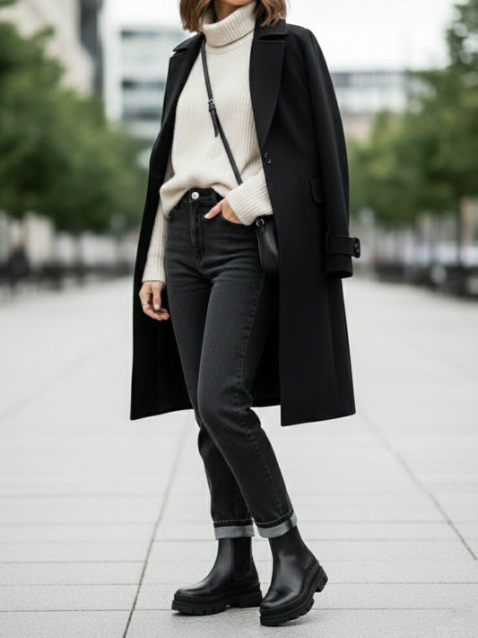 Luxe Track Sole Chelsea Stiefel | Vegane Stiefel