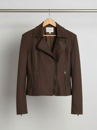 Vegane Wildleder-Biker-Jacke