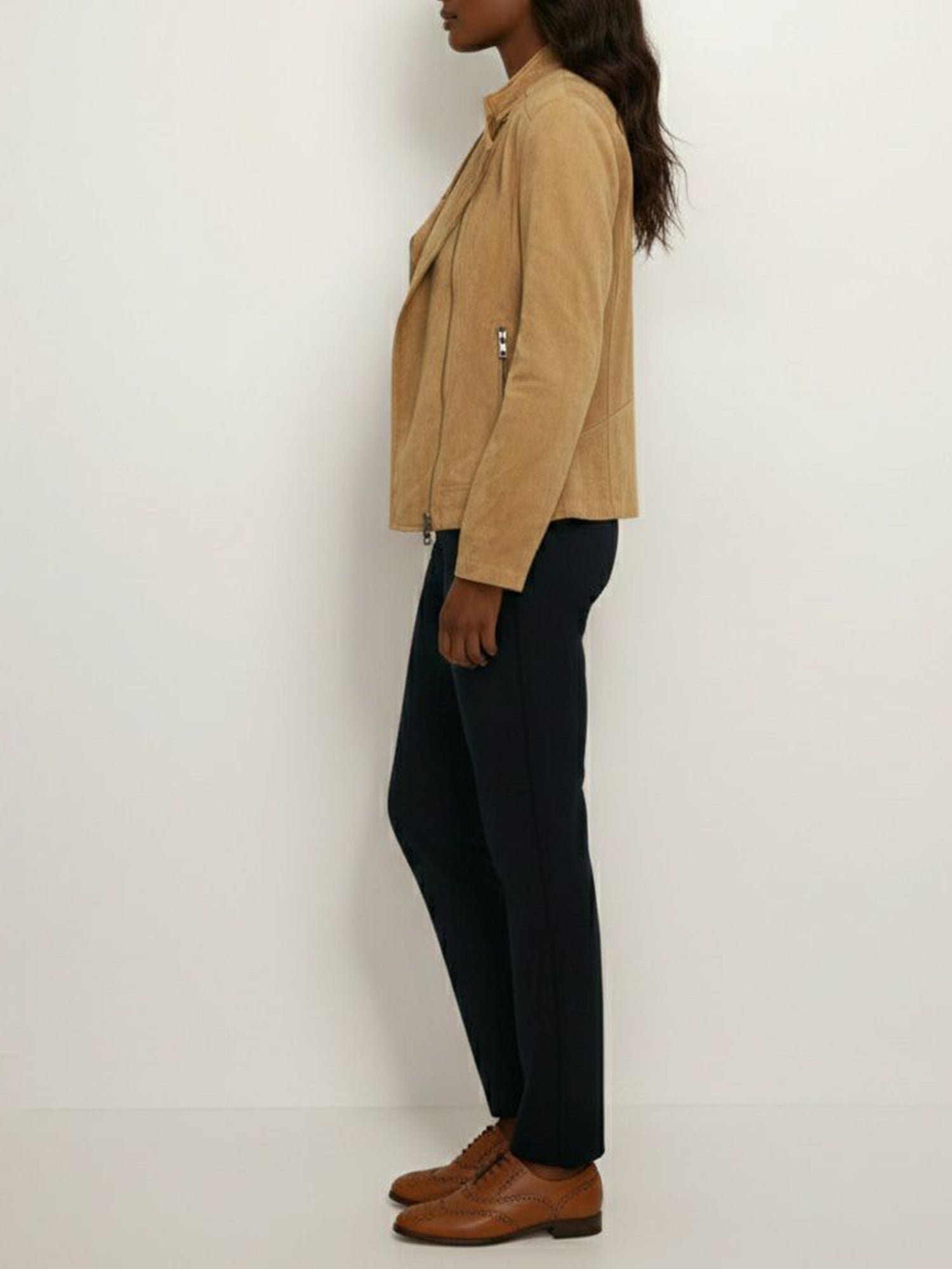 Vegane Wildlederjacke