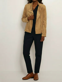 Vegane Wildlederjacke