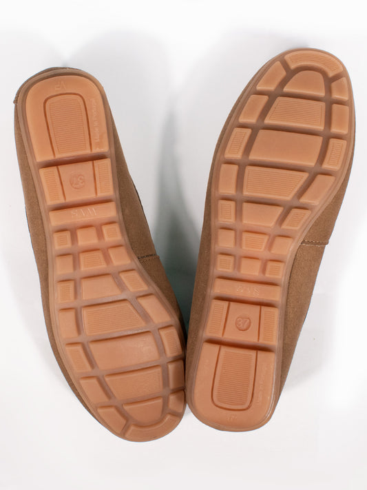 Vegane Wildleder-Penny-Loafer | Vegane Slipper