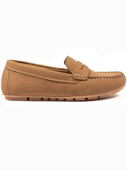 Vegane Wildleder-Penny-Loafer