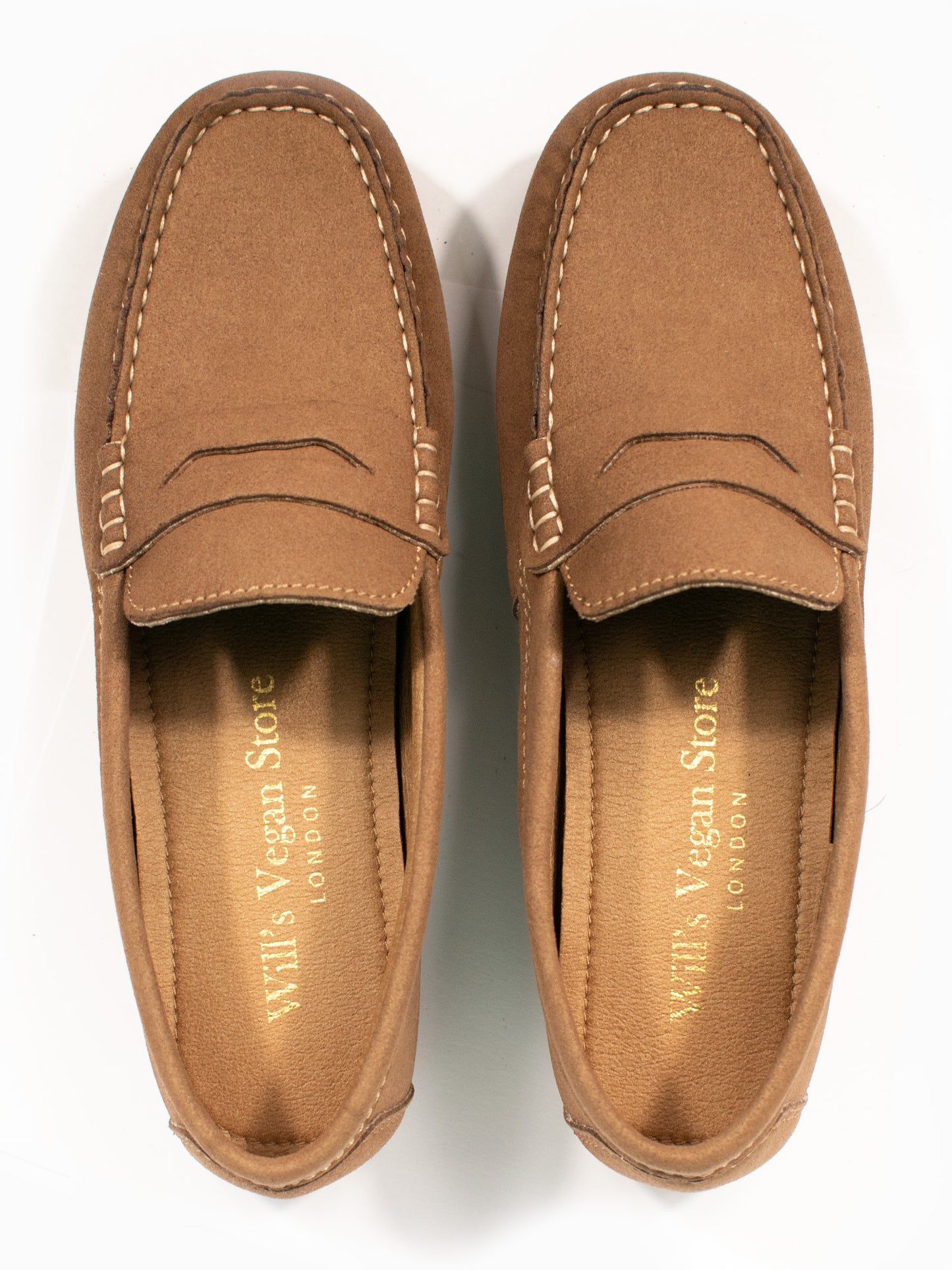 Vegane Wildleder-Penny-Loafer