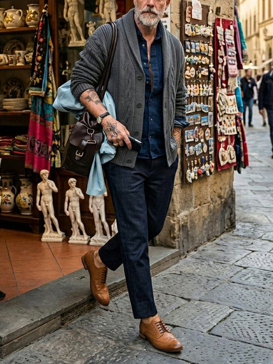 City Wingtip Brogue Oxfords