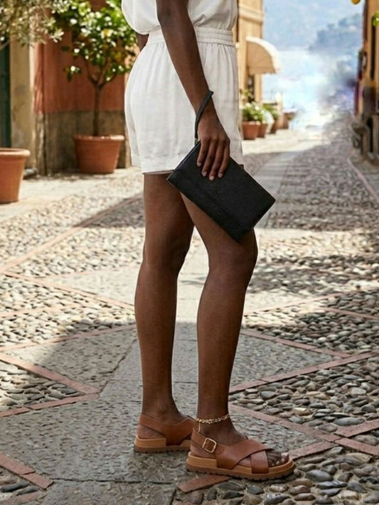 Cross-Over-Fußbett-Sandalen