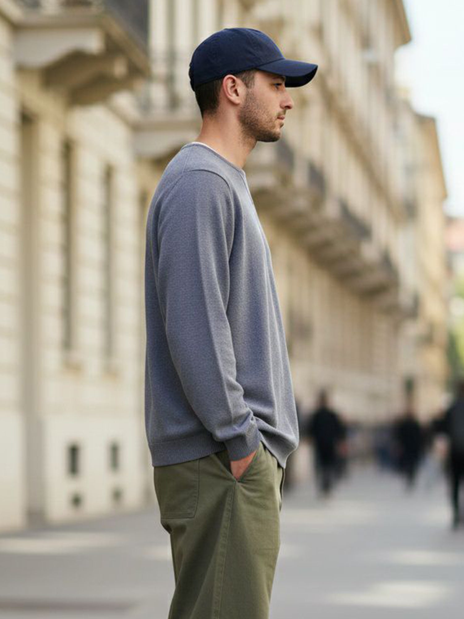 Recycelter Strickpullover