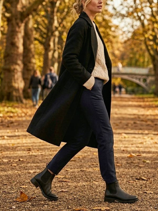 Luxe Chelsea-Stiefel mit tiefem Profil