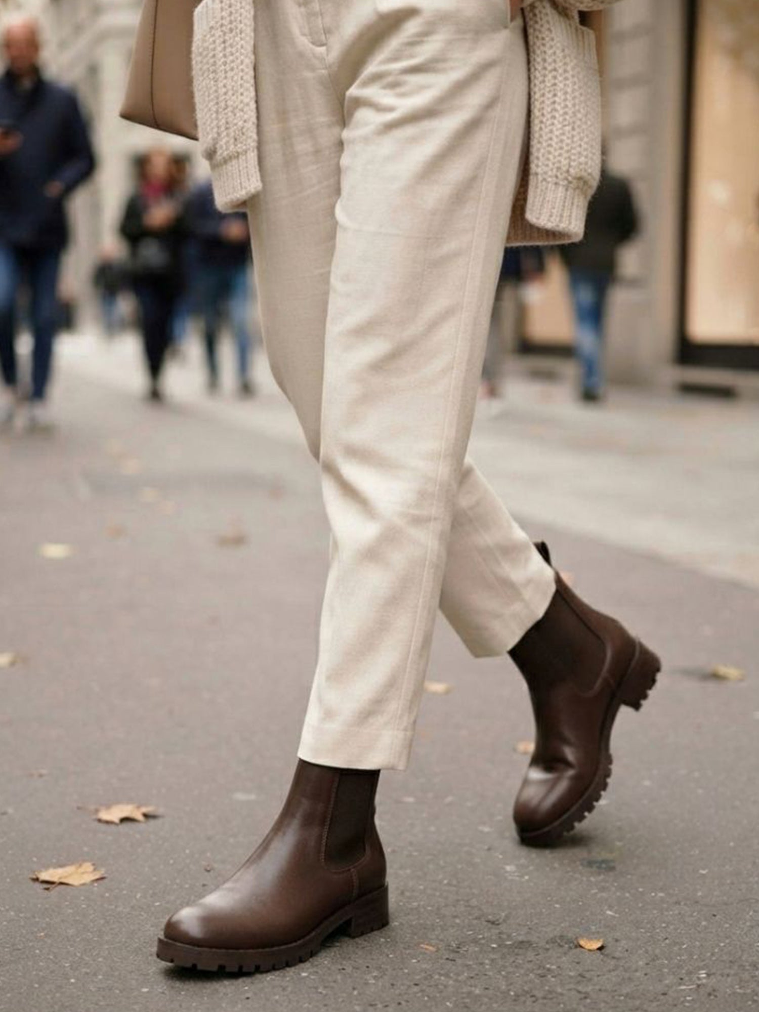 Luxe Chelsea-Stiefel mit tiefem Profil