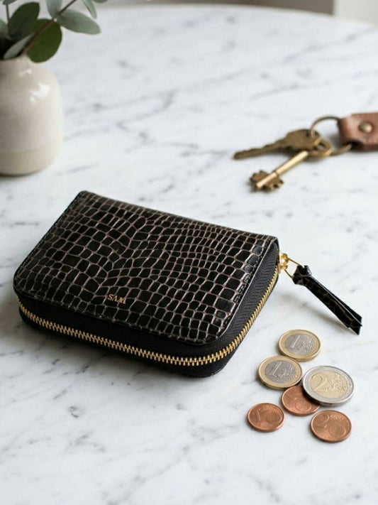 Kleine Reißverschluss-Geldbörse