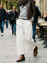 Luxe Chelsea-Stiefel mit tiefem Profil
