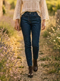 Klassische Slim-Fit-Jeans aus recyceltem Denim