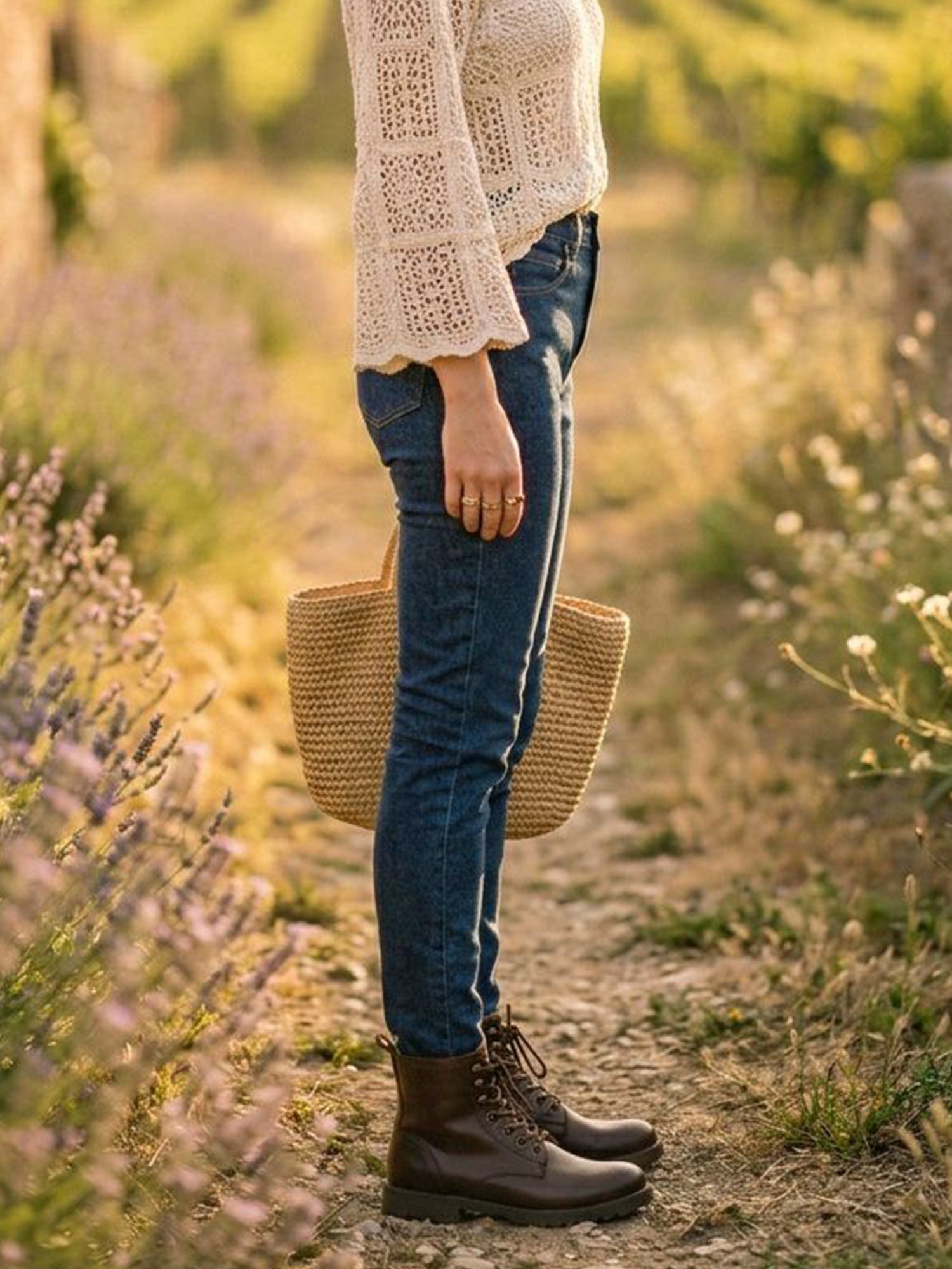 Klassische Slim-Fit-Jeans aus recyceltem Denim