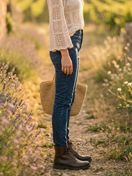 Klassische Slim-Fit-Jeans aus recyceltem Denim