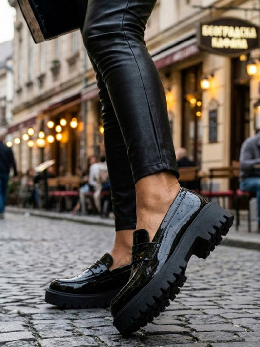 Gleissohle Penny Loafers