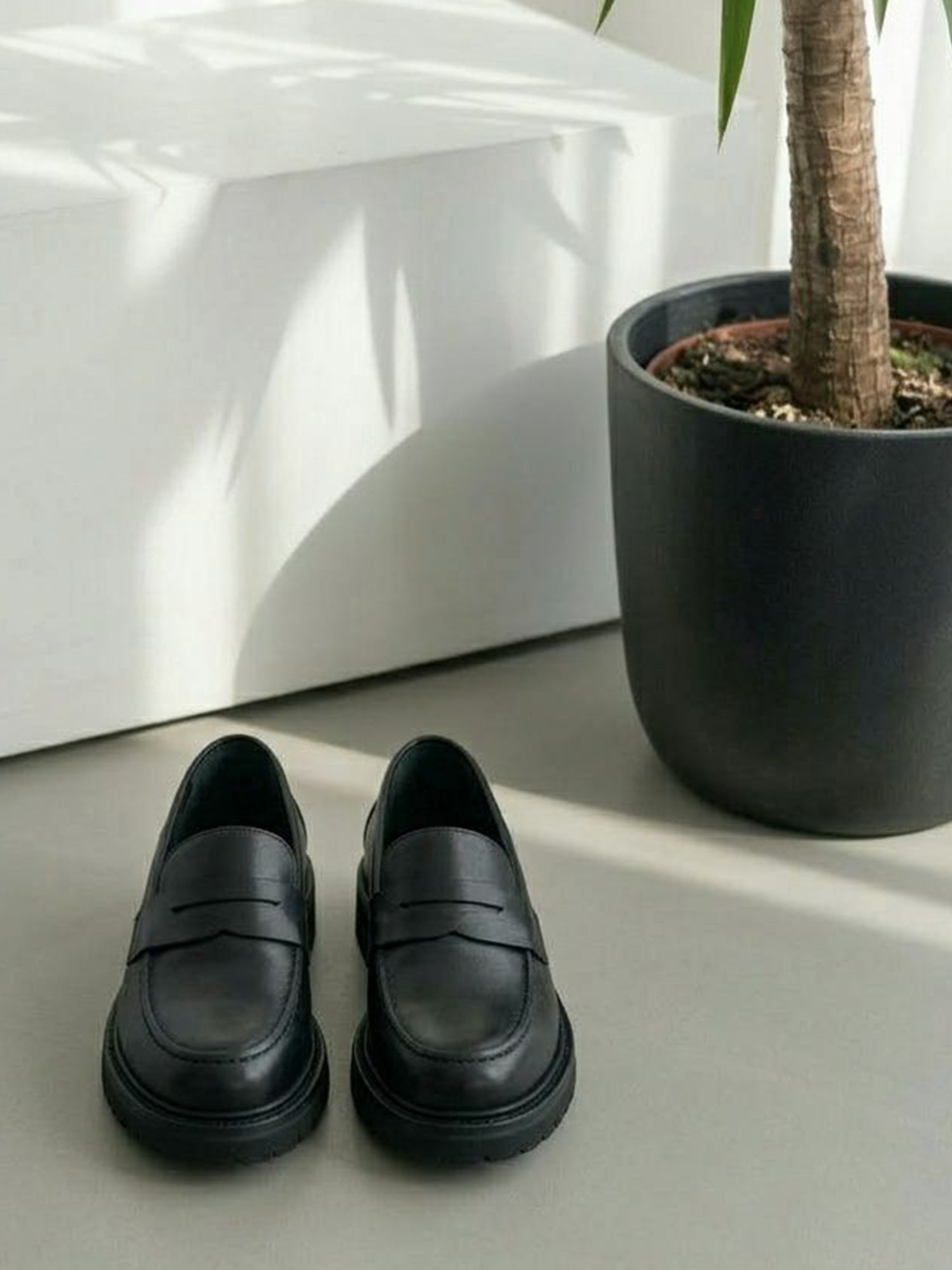 Loafers mit klobiger Sohle