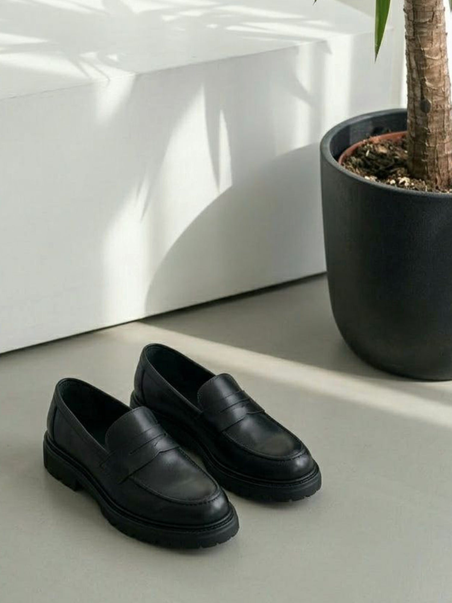 Loafers mit klobiger Sohle