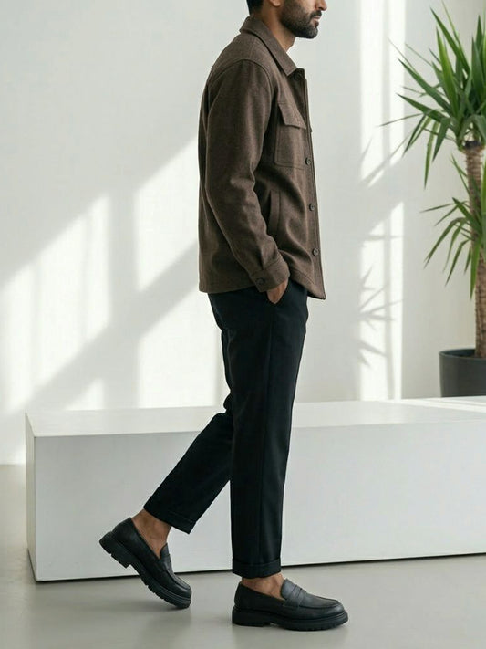 Loafers mit klobiger Sohle