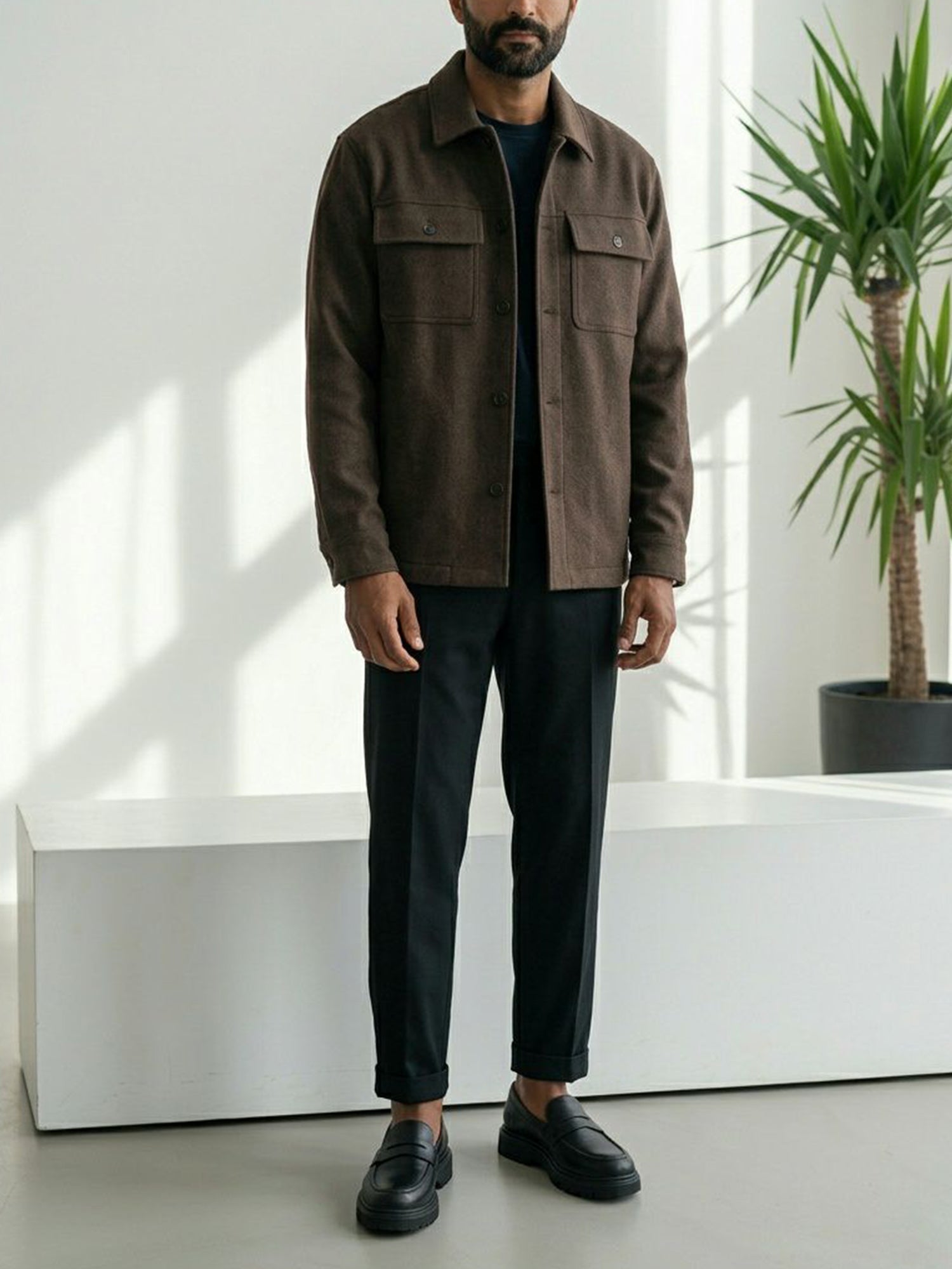 Loafers mit klobiger Sohle