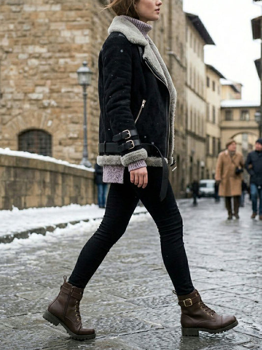 Arbeitsstiefel mit Schnallen | Will's Vegan Shop