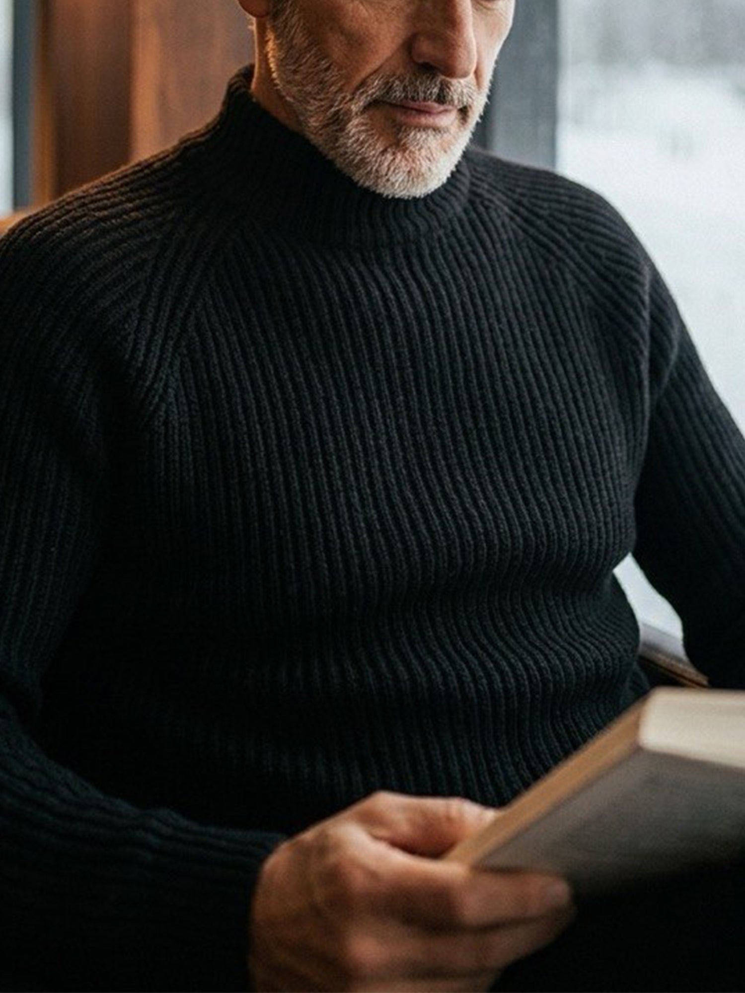 Recycelter Rollkragenpullover