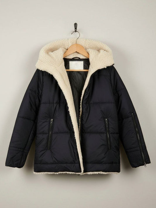 Pull en peau lainée vegan recyclée  | Vegane Daunenjacken